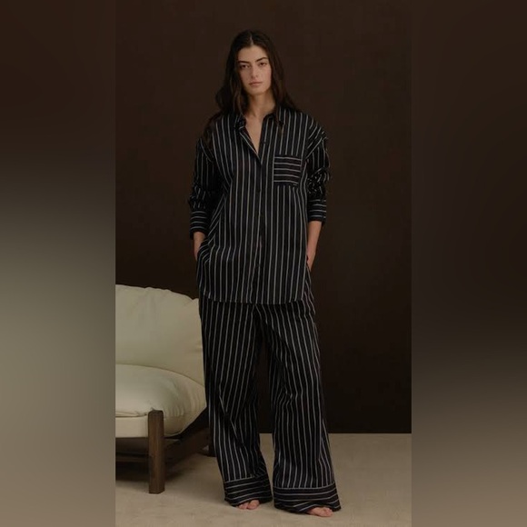 MIIYU • 2-Piece Pin Striped Matching Pajama Set - Picture 2 of 16